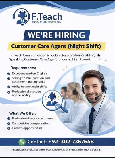 customer care agent need . no sale no leads