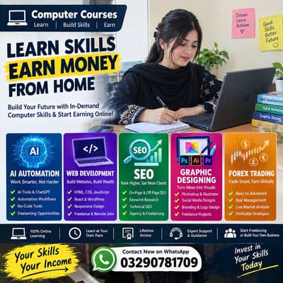 Learn Computer Skills & Earn Online from Home