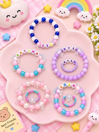 Kids beads bracelets