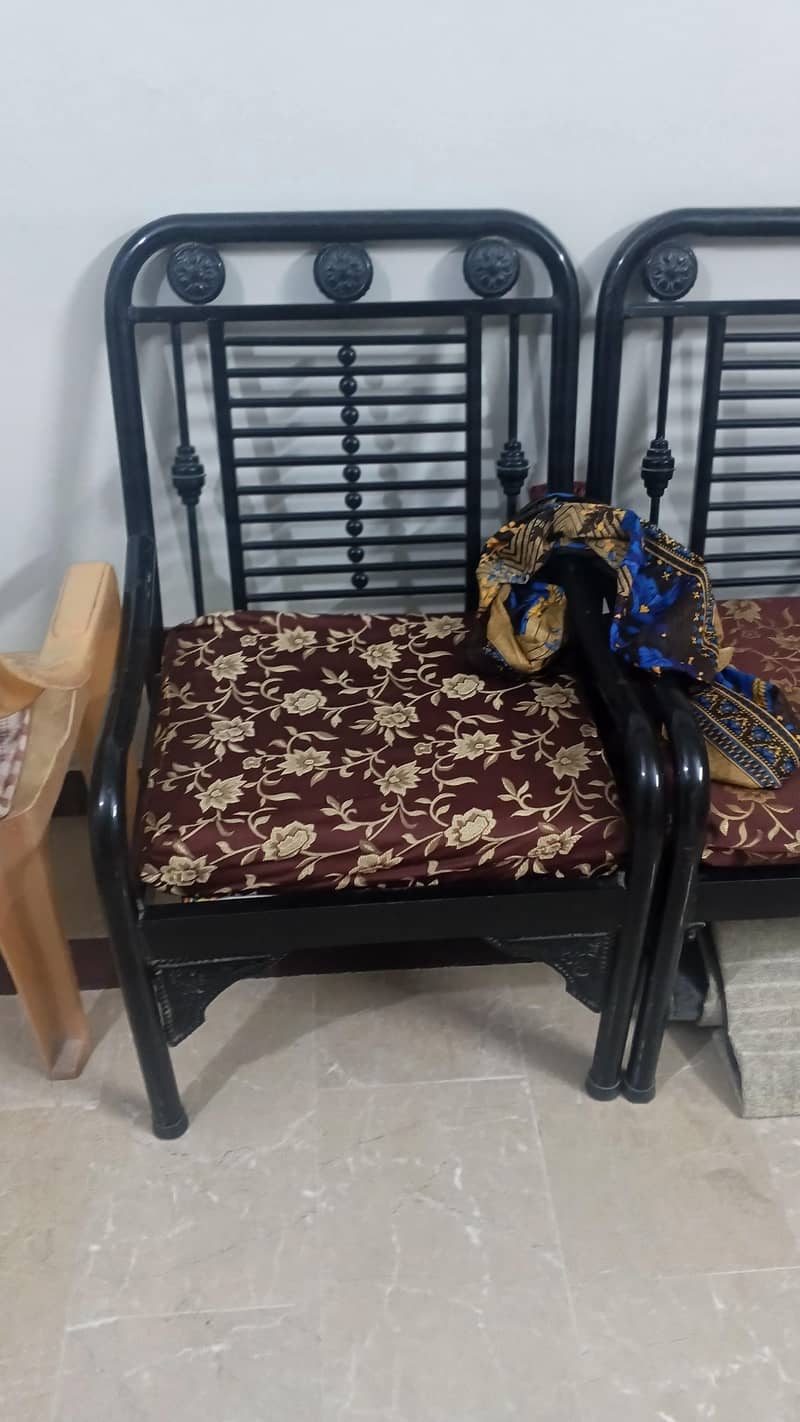 Iron sofa set 3