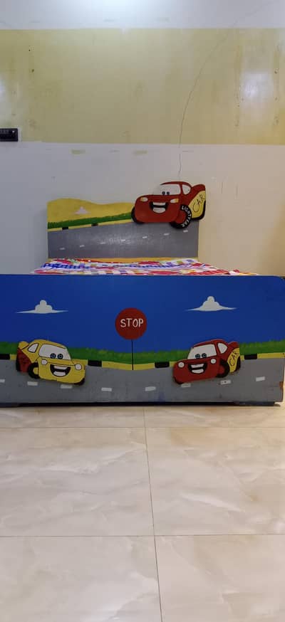 wooden kids bed