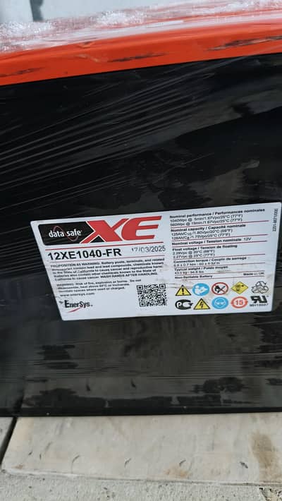 EnerSys DataSafe XE  12v 150 ah brand new unused dry battery 2025 mode