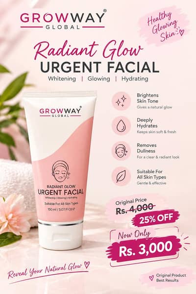 Growway Global Facial & Hand Foot Cream | 25% OFF | Rs. 3,000–15,000