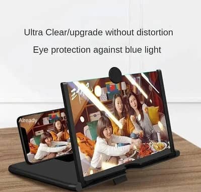 3D Video Amplifying Screen For Mobile & Tablets - Projector Display