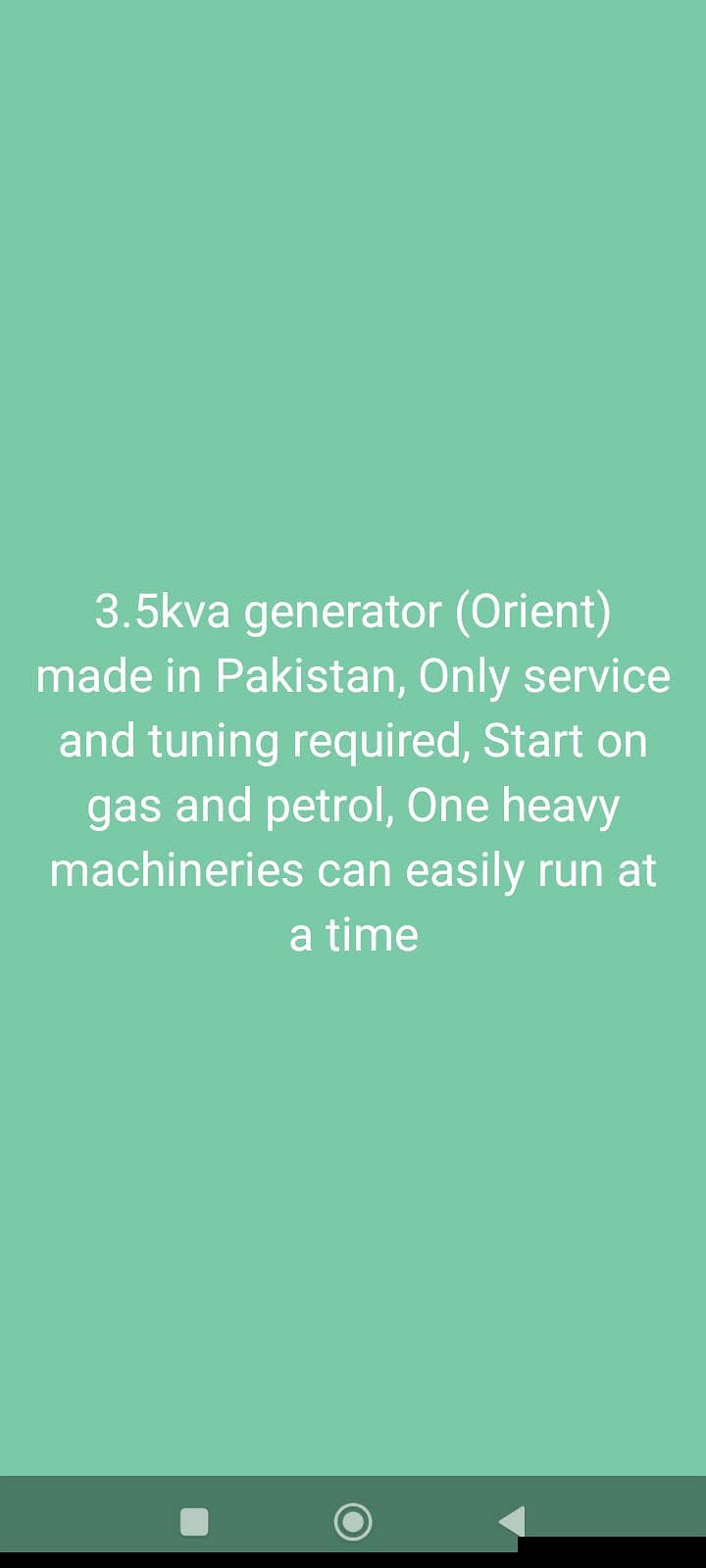 Generator (Orient) 3.5 5
