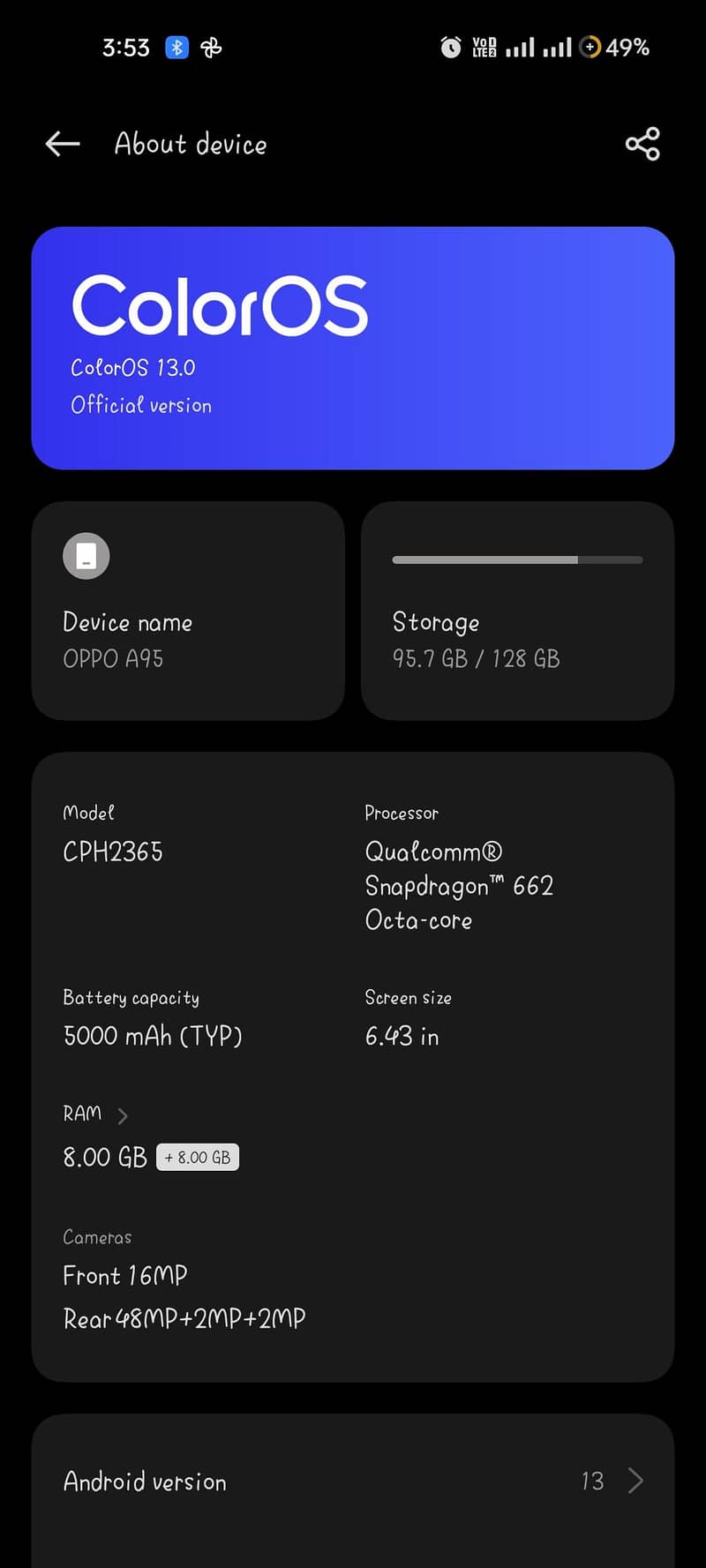 OPPO A95 0