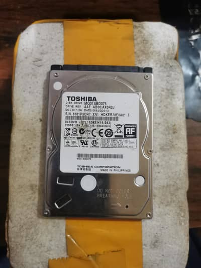 750GB Portable Hard Drive (Toshiba) - 100% Health with WD Element Case