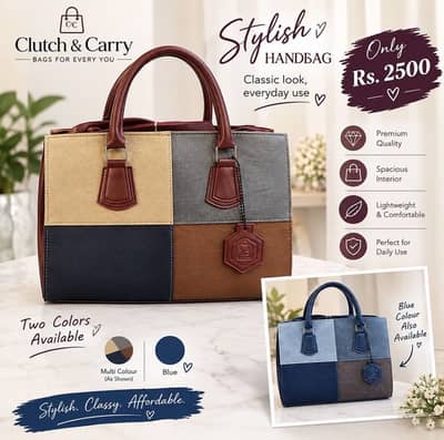 Stylish Clutch and Carry Handbag - New Arriva