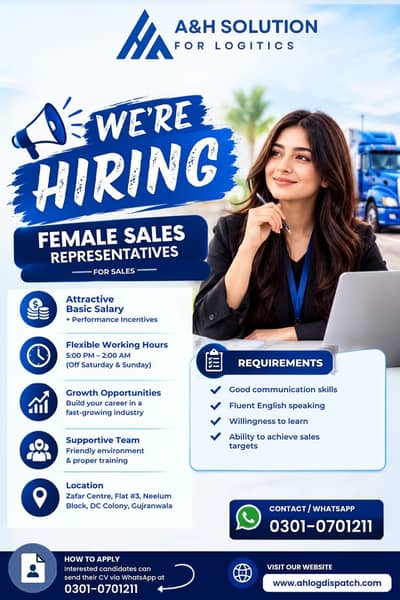 Truck Dispatch Female Sales Representative