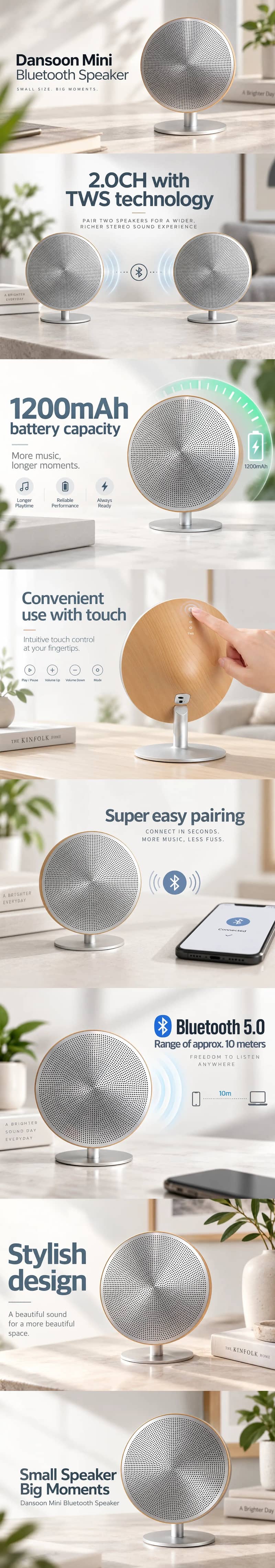 Dansoon Mini Bluetooth Speaker 0