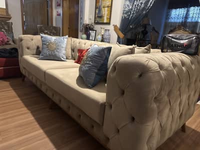 TV lounge 10 seater chesterfield sofa