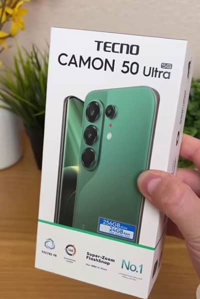tecno camon 50 ultra 5G 12 plus 12 GB  256 GB  PTA approve