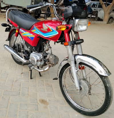 Honda CD-70 2019 Karachi num 1st owner Genuine condition