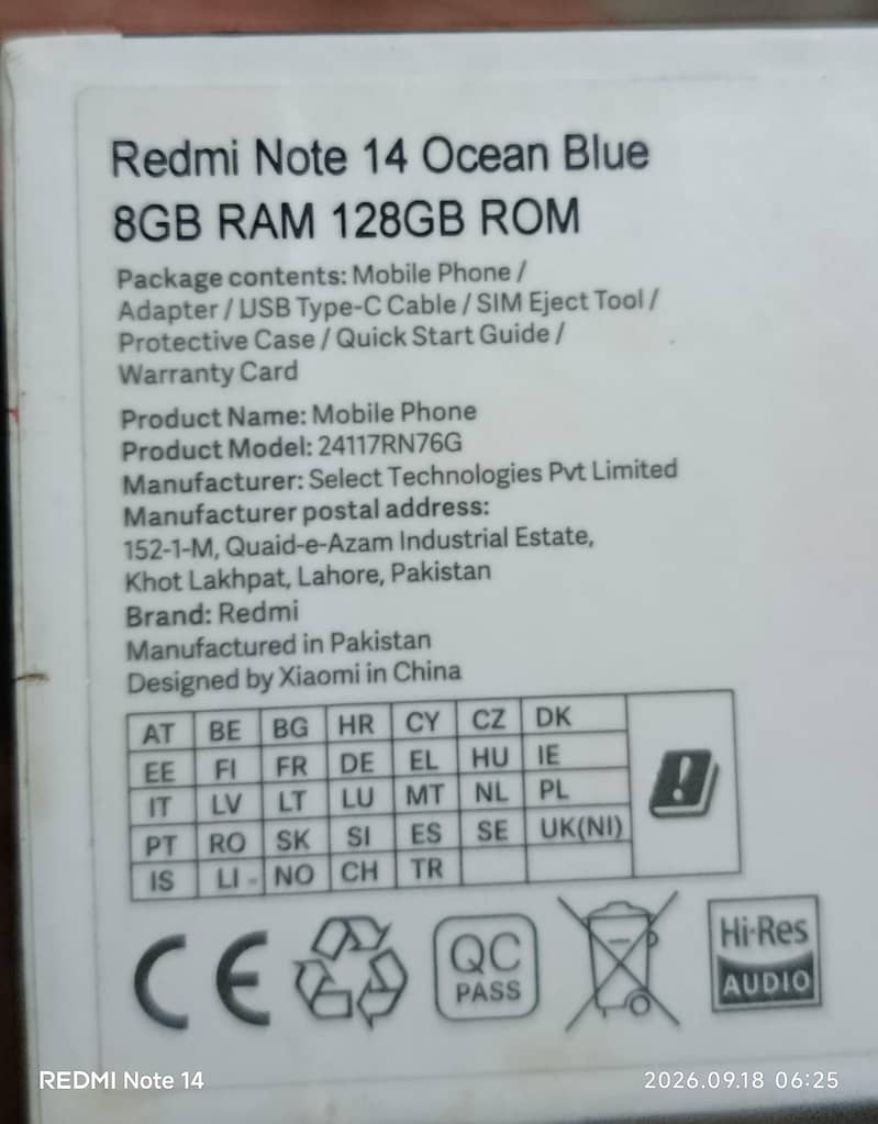 redmi note 14 3