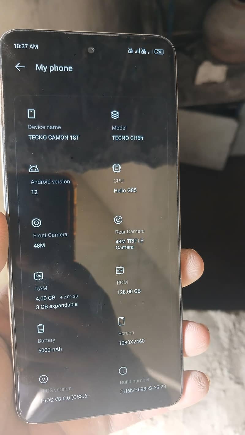 tecno camon 18T 6