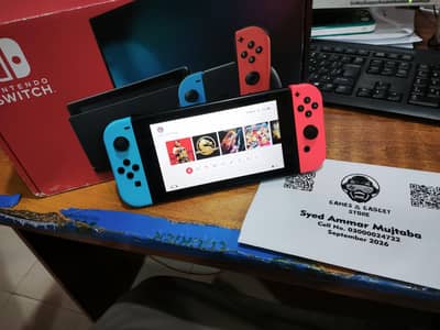 Nintendo Switch V2 Complete Box - Jailbroken - 128GB - COD