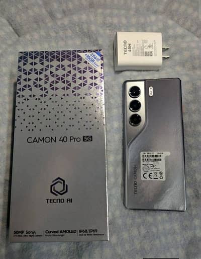 tecno camon 40 Pro 5G 12 GB 256 GB PTA approve