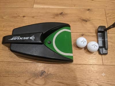 Dunlop Golf Putter with Auto Golf Ball Return Trainer & Balls