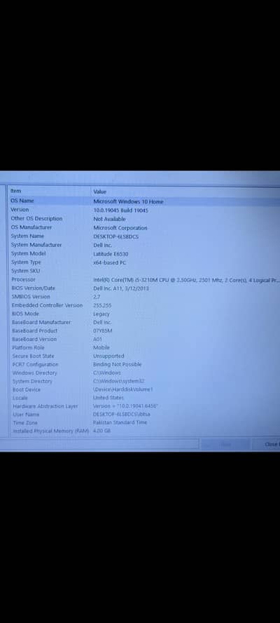 Dell laptop