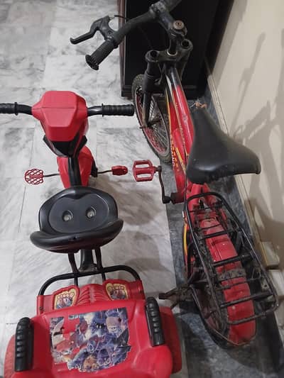 Kids Bicycles 2 wheels and 3 wheels