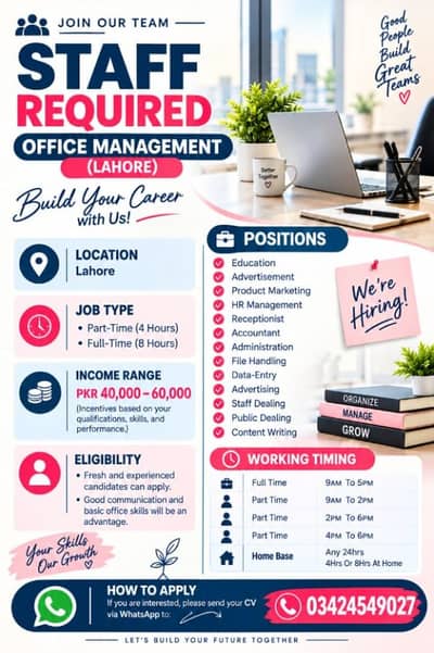 staff required office management