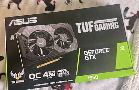 ASUS TUF GTX 1650 GRAPHICS CARD (new)