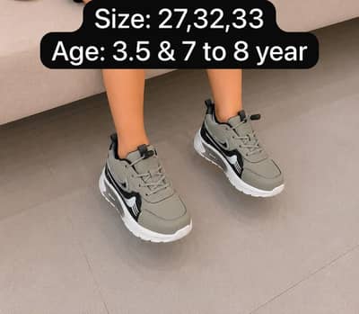 Trendy Kids Shoes (Size & Age on Pictures) – Easy Exchange