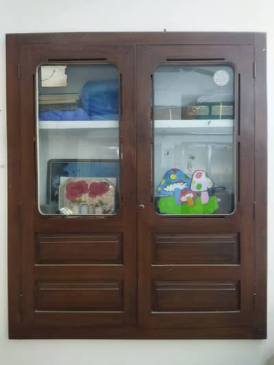 Deodar Cedar Wooden Wall-Mounted Almirah / Built-in Wardrobe