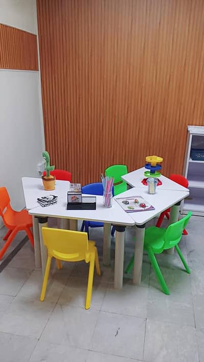 Classroom desk and Chairs.