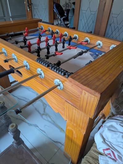 foosball table, bawa game table. fooseball