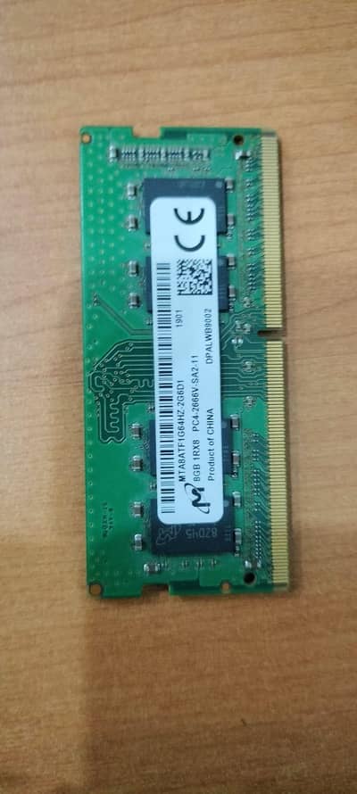 8 gB RAM DDR 4 Laptop RAM , Condition 10/10 Working