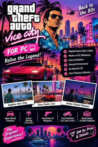 GTA Vice City for PC – Original Game | Ready to Play
