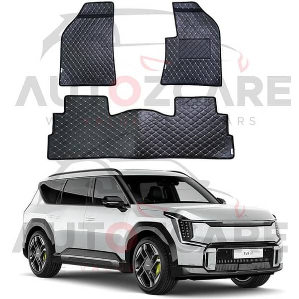KIa EV9 7D Floor Mat ( Flat Style ) 4PCS - Model 2025