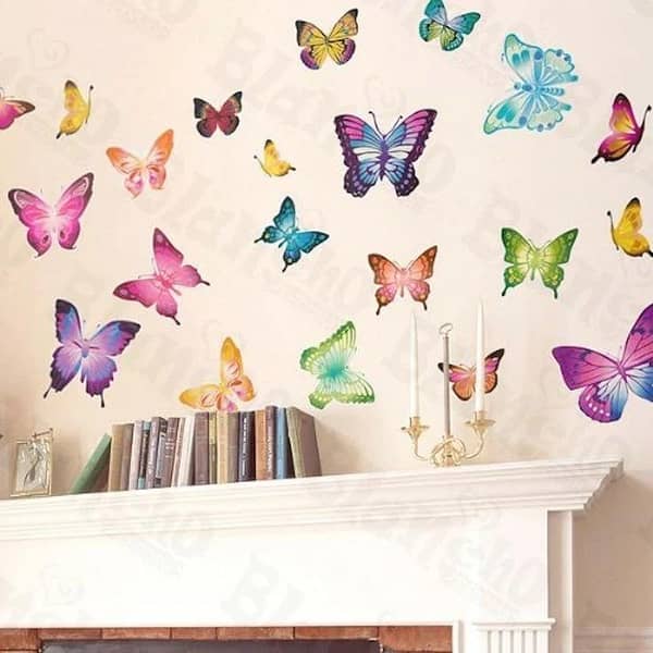 12-Piece DIY 3D Butterfly Wall Stickers - Magnetic PVC Décor for Home