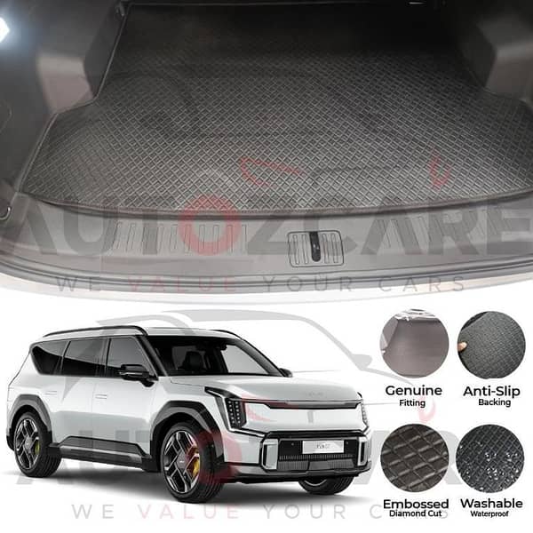 KIa EV9 China Rexine Custom-Size Trunk Mat - Model 2025