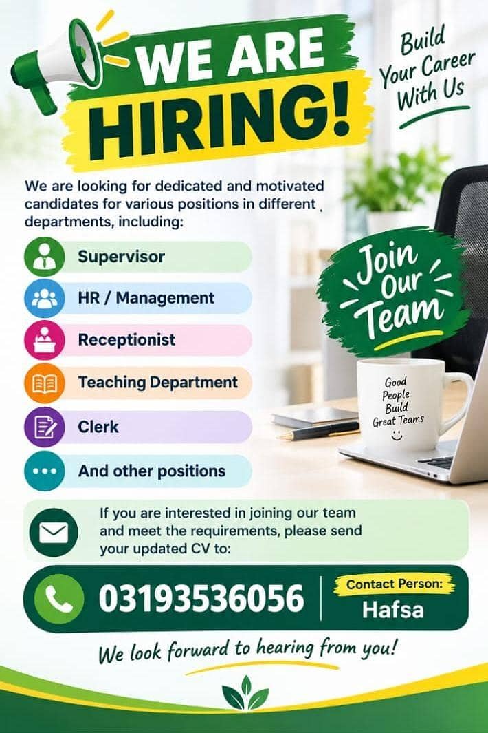 Staff required 0