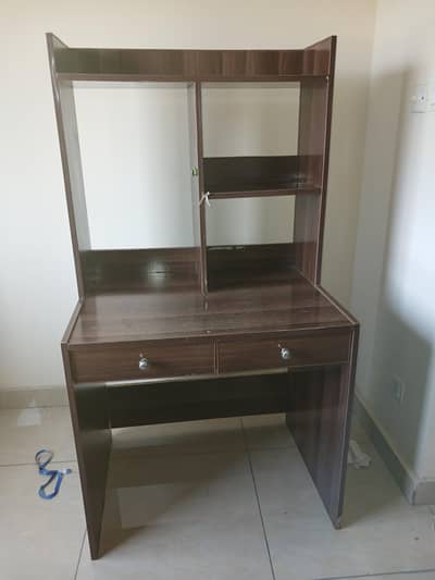 Writing Table with book shelves