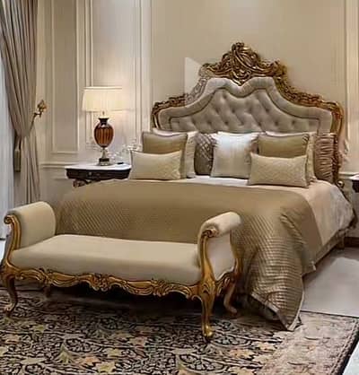  Solid Sheesham Wood King Size Bed Royal Style & Premium Finishing