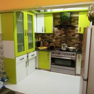 Flat sale 2 bed dd near johar mode loan applicable road fecing