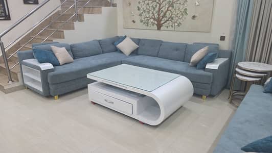 Complete Sofa Set / TV loungue sofe plus table - And Curtains