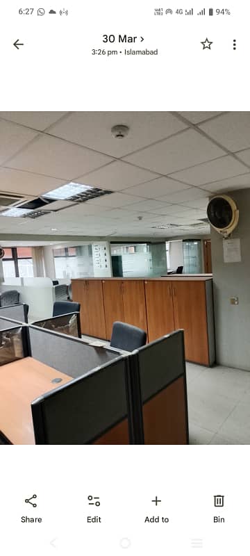 Blue area office 4400 square feet jinnah avenue for Rent