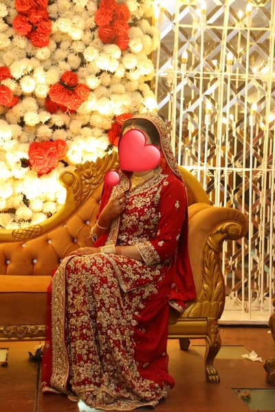Bridal wear decent Red blood lehanga
