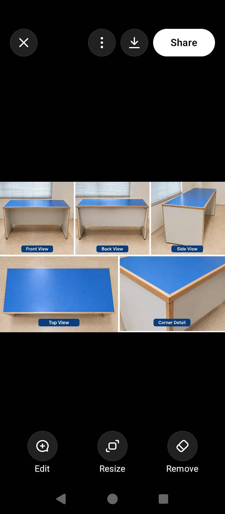 Solid Wooden Table 1