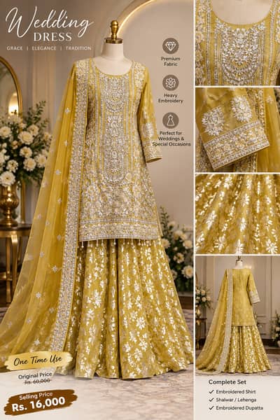 Luxury Oring formal suit| Heavy dress| party wear| fancy dress