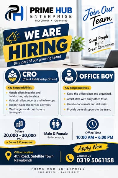 CRO & Office Boy