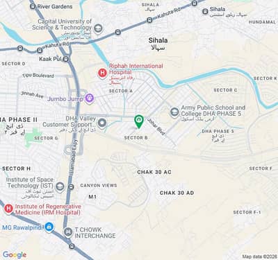 DHA Phase 5 Sector B Street Johar Boulevard 1 Kanal Residential Plot For Sale