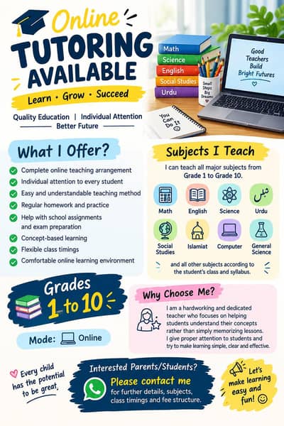 Online Teaching professional