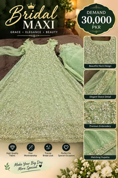 Bridal Maxi & Embroidered Suits | Bridal Dresses Collection | Wedding