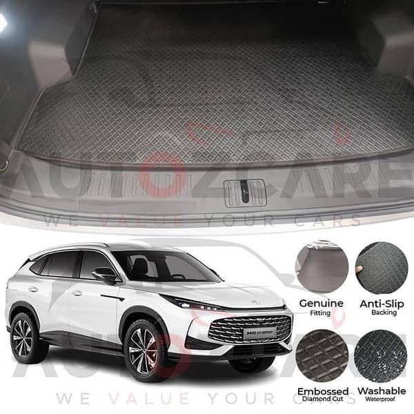 MG HS Hybrid China Rexine Custom-Size Trunk Mat - Model 2026