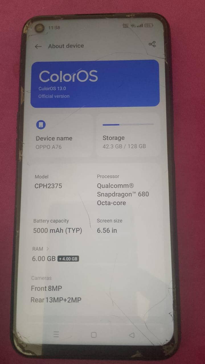 OPPO A76 1